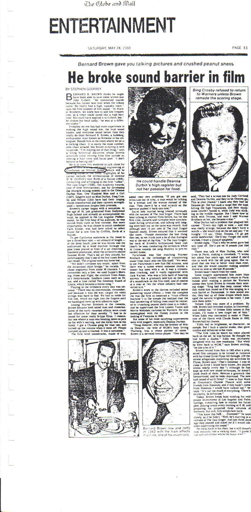 Reg Hartt Bernard B. Brown 2