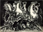 The Four Horsemen of the Apocalypse 1937 by Andr√© Fougeron 1913-1998