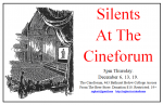 Silents-At-The-Cineforum