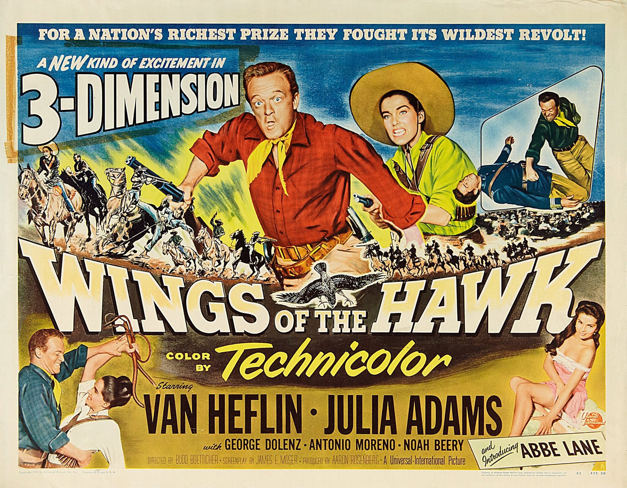 From Kino Lorber & The 3D Film Archive: WINGS OF THE HAWK 