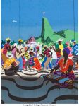 The Three Caballeros Rio de Janeiro Concept Painting (Walt Disney, 1945).